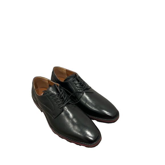 Nine West Men’s Black Leather Dress Shoes Size 10 New - Picture 2 of 5